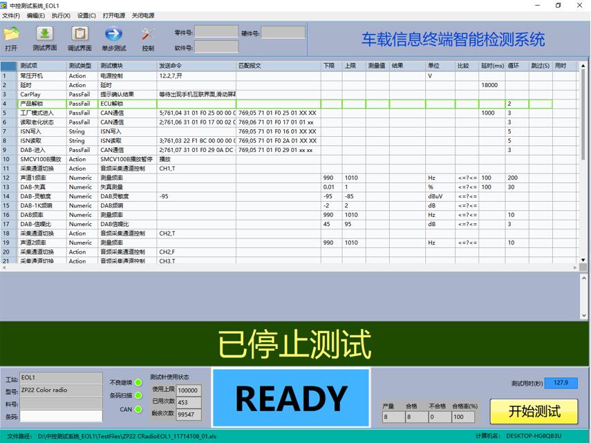 車載多媒體整機測試系統(tǒng)